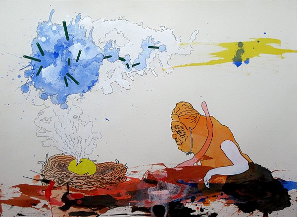 Wasteland series 3 mixed-media